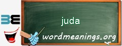 WordMeaning blackboard for juda